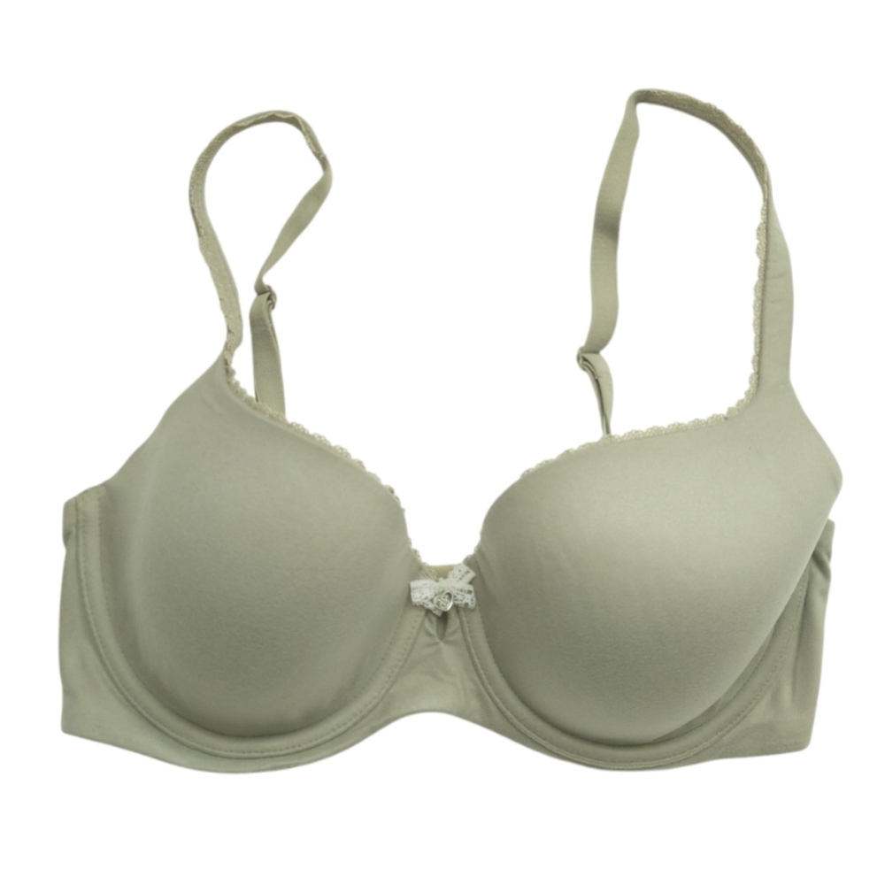 VICTORIA'S SECRET Body By Victoria Lined Demi Bra Soft Light Olive Green 32DD